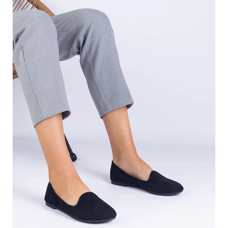 Ekozamszin musta klassinen balleriinit 1