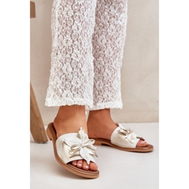 Tosit, joissa on koristelu luonnonahka zazoo 3667 Zloty pyyhkitty kultainen 2