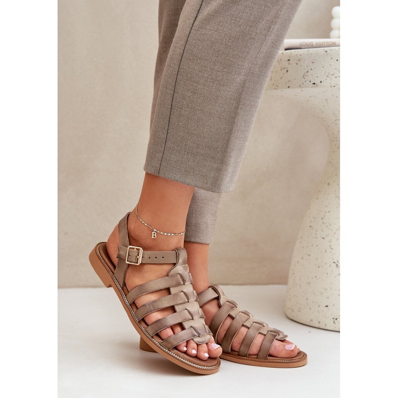 Zazoo Sandaalilatteerien levittäminen beige 2