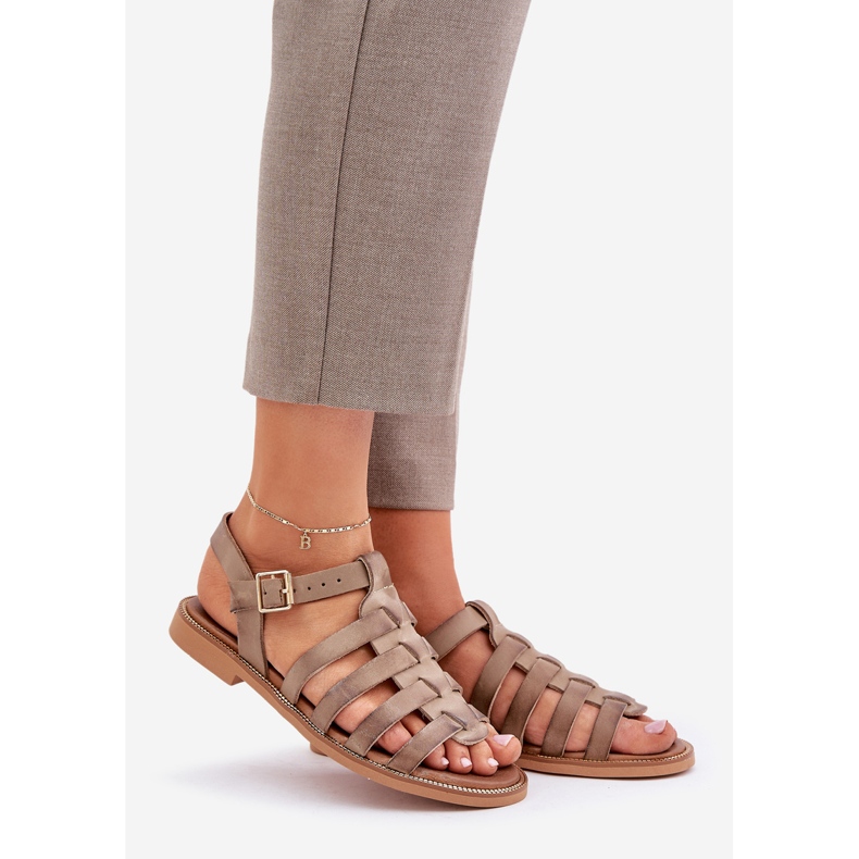 Zazoo Sandaalilatteerien levittäminen beige 1