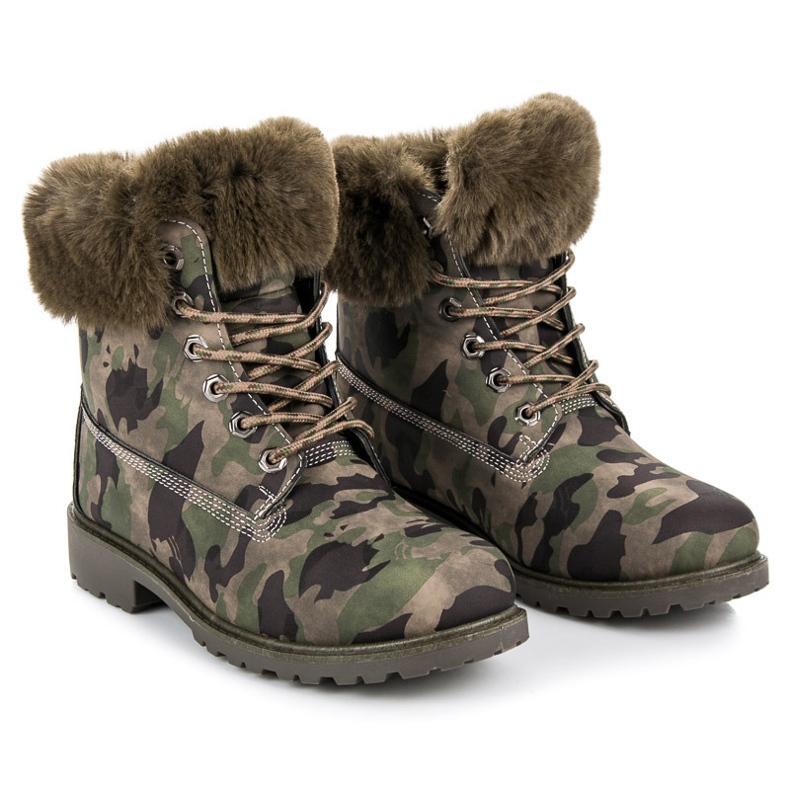 Queen Vivi Camo trappers turkista vihreä 1