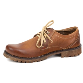 Miesten nahkakengät Olivier 312GT Brown ruskea 1