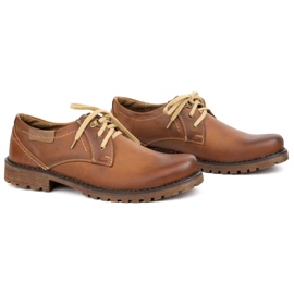 Miesten nahkakengät Olivier 312GT Brown ruskea 2