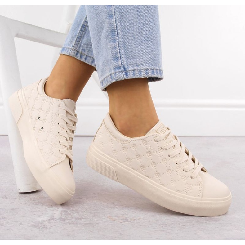 Big Star Naisten iso tähti RR274336 beige -lenkkarit 2