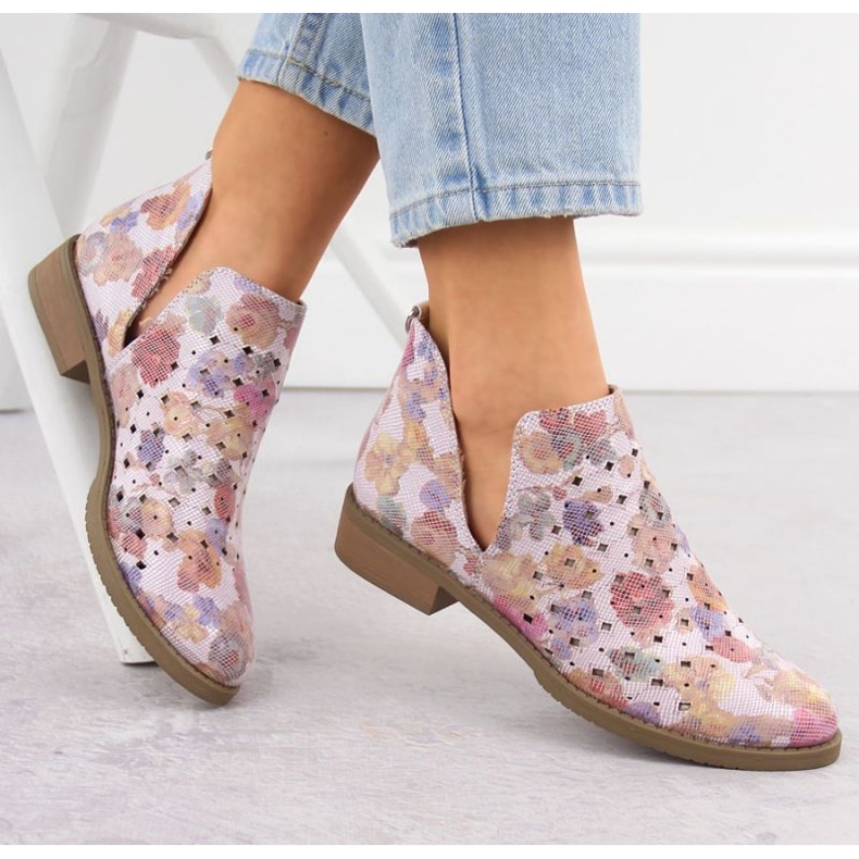 M.Daszyński M. Daszyński Boots SA62-102 OpenWork violetti 2