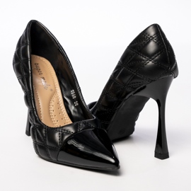 Naisten Veronique -mustat pumput 2