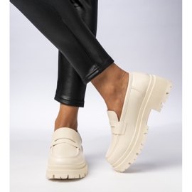 Naisten mokkasiinit - kermainen Milano Beige 2