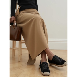 Naisten espadrilles noir pitsi musta 1