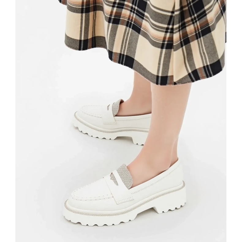 Naisten diamantti valkoiset leivän valkoinen 1