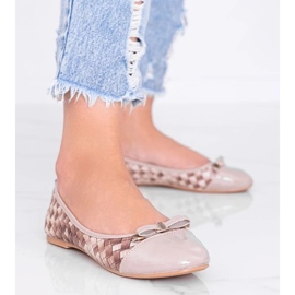 D/GMR Beige ballerinat punotulla Broadway -kuviolla 1