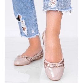 D/GMR Beige ballerinat punotulla Broadway -kuviolla 2