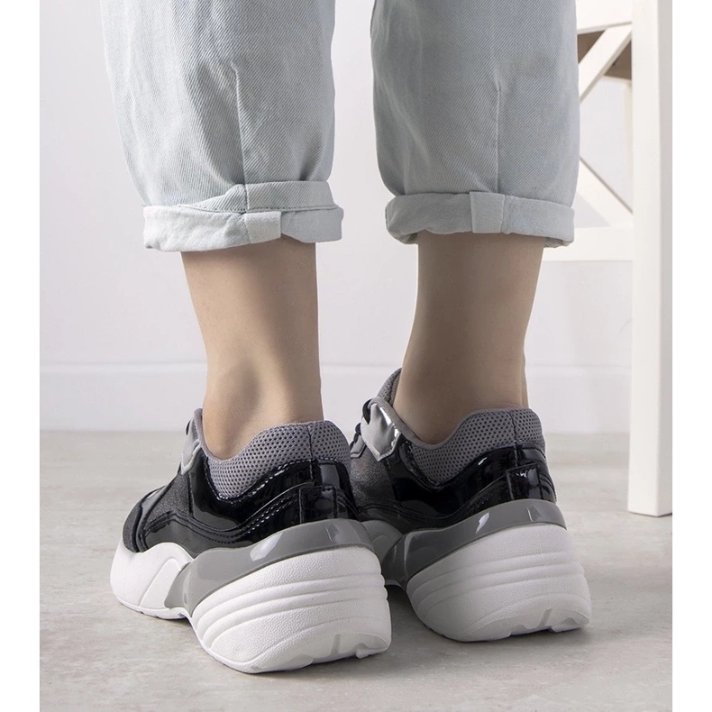 D/GMR Mustat lenkkarit, joissa korkea pohja Rude hopea 2