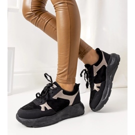 D/GMR Mustat tennarit kultaisilla Davis-koristeilla kultainen 1