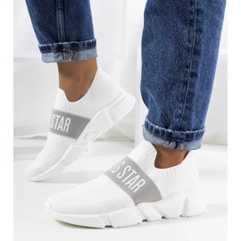 D/GMR Valkoiset urheilukengät Big Star JJ274297 valkoinen 1