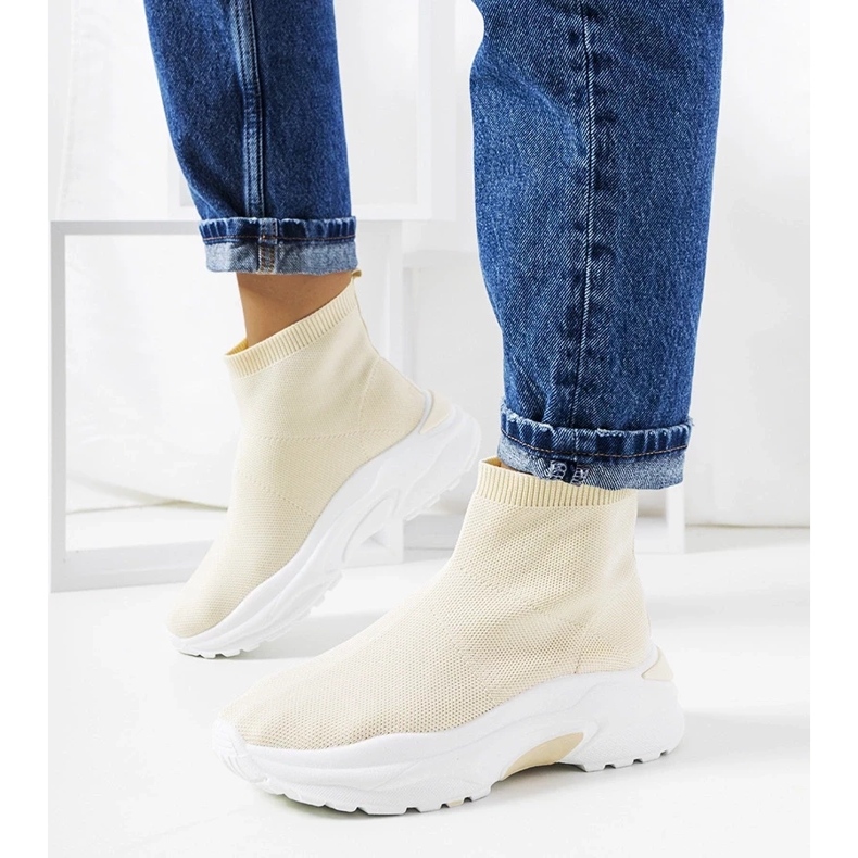 D/GMR Melissa beigen korkeat lenkkarit 1