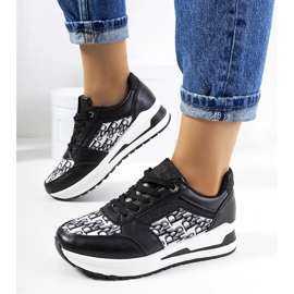 D/GMR Mustat urheilukengät lenkkarit paksulla pohjalla pitsi -uup aloisia 1