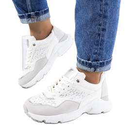 D/GMR Naisten valkoiset Viale-lenkkarit harmaa 1