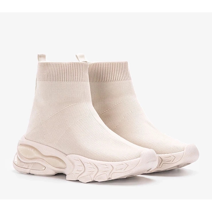 D/GMR Beige Woodson -nilkkalenkkarit 1