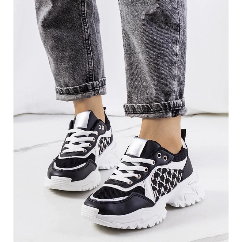 D/GMR Naisten mustavalkoiset Florival-lenkkarit valkoinen 1