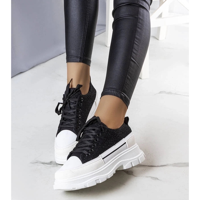 D/GMR Callanin mustat korkeapohjaiset lenkkarit 2