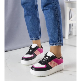 D/GMR Vaaleanpunaiset ja mustat naisten tennarit Luzialta 1