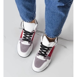 D/GMR Elizabethin valkoiset ja punaiset korkeat lenkkarit punainen 2