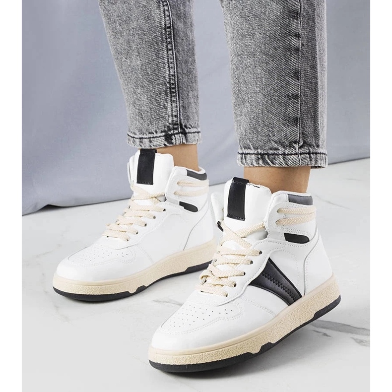 D/GMR Robinin mustavalkoiset korkeat tennarit valkoinen 1