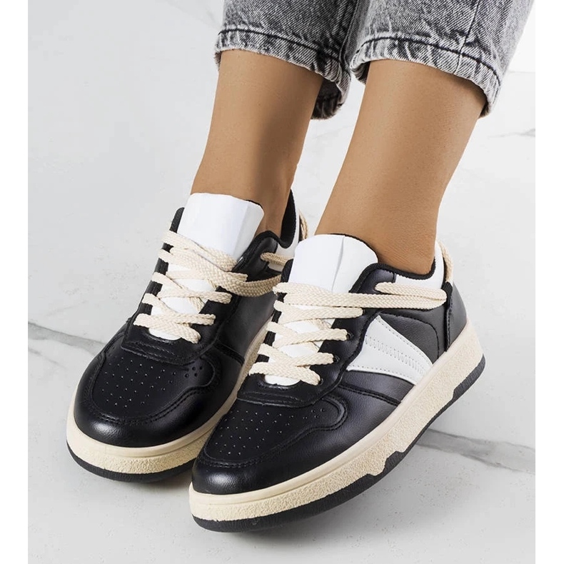 D/GMR Marcella naisten mustat tennarit beige 2