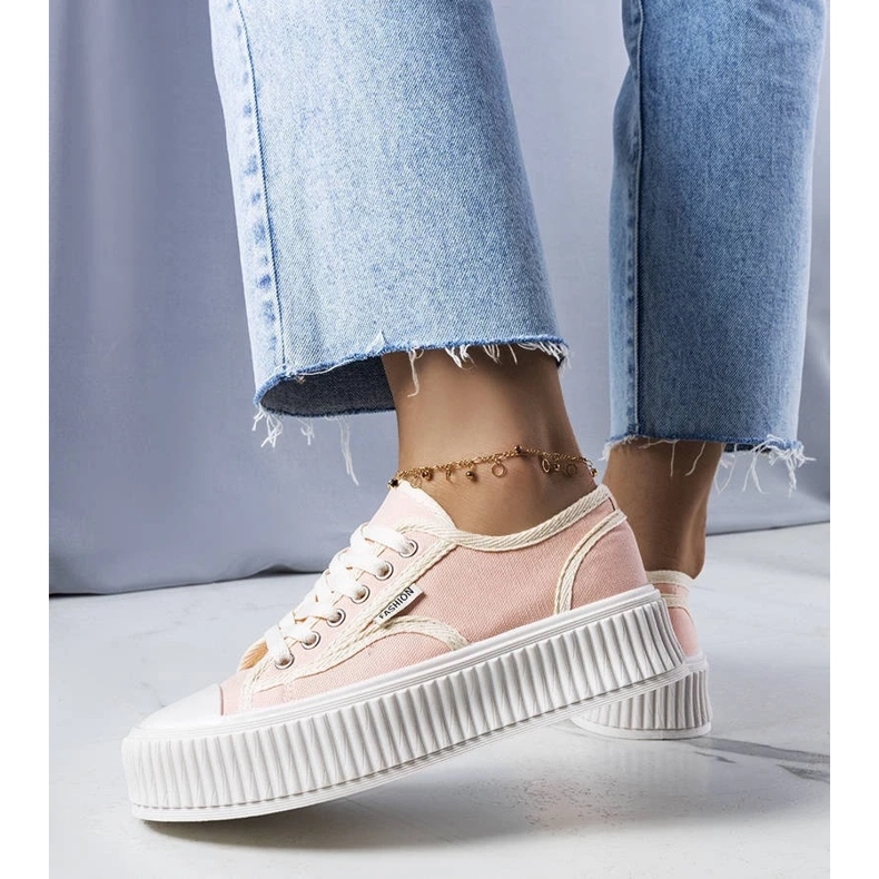 D/GMR Connien vaaleanpunaiset alustalenkkarit vaaleanpunainen 2