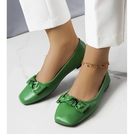 D/GMR Tabitha vihreät ballerinat rusetilla 1