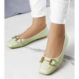 D/GMR Vihreät balerinat kultaisilla Iris-koristeilla 1