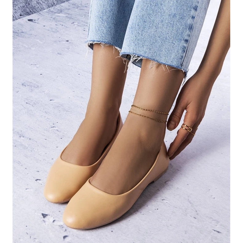 D/GMR Truchonin beige-ballerinat nahkaisella pohjallisella 2