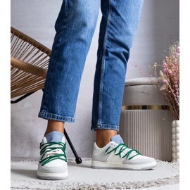 D/GMR Harmaat lenkkarit Naisten lenkkarit vihreällä jousella Arcobaleno 2