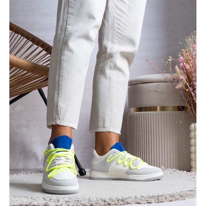 D/GMR Harmaat lenkkarit Naisten lenkkarit, joissa on neonnauhat Arcobaleno 2