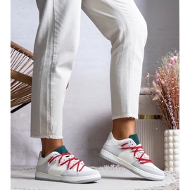 D/GMR Harmaat lenkkarit naisten lenkkarit punaisella Arcobaleno -nauhoilla 1