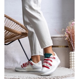 D/GMR Harmaat lenkkarit naisten lenkkarit punaisella Arcobaleno -nauhoilla 2