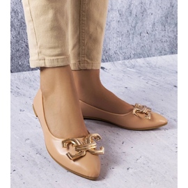 D/GMR Tumman beige-ballerinat Vallée-koristeilla 1