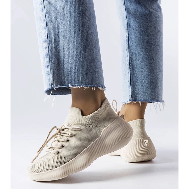 D/GMR Lavallée beigenväriset kankaiset tennarit 1