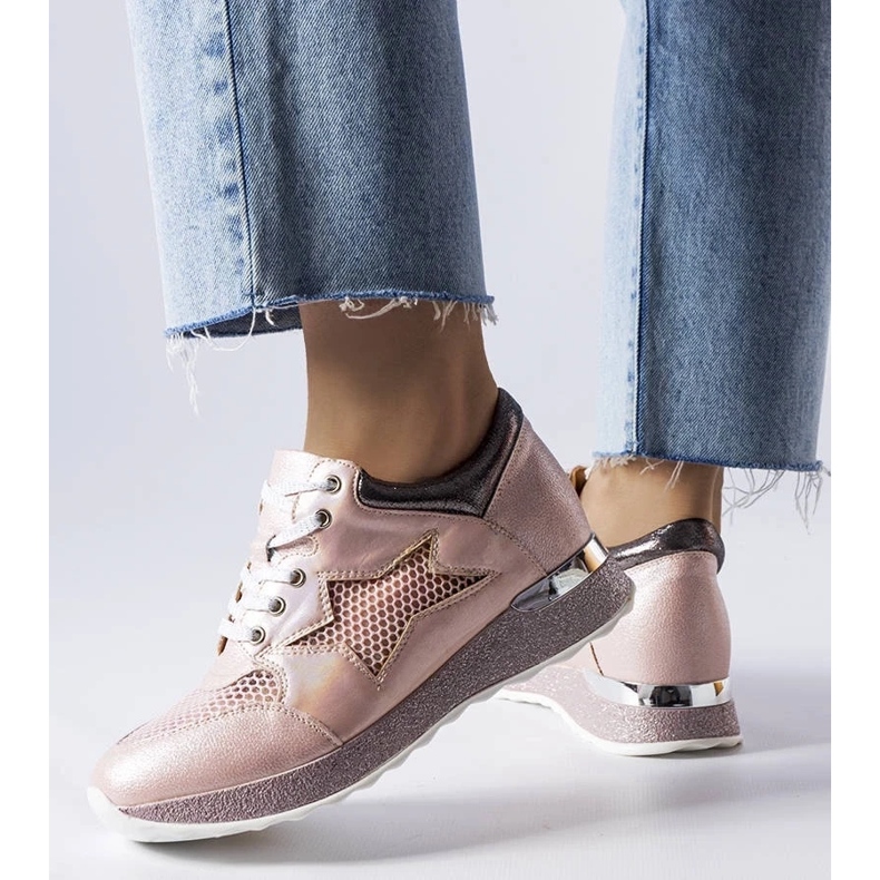 D/GMR L'Angelier vaaleanpunaiset kiiltävät lenkkarit vaaleanpunainen 2