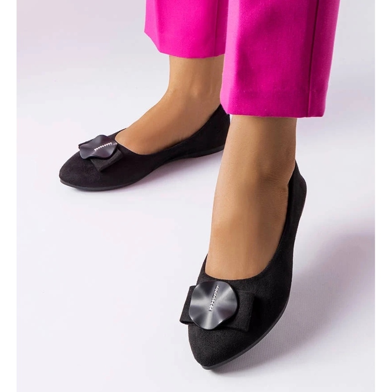 D/GMR Mustat baleriinat koristeltu Rémyn strassilla 1