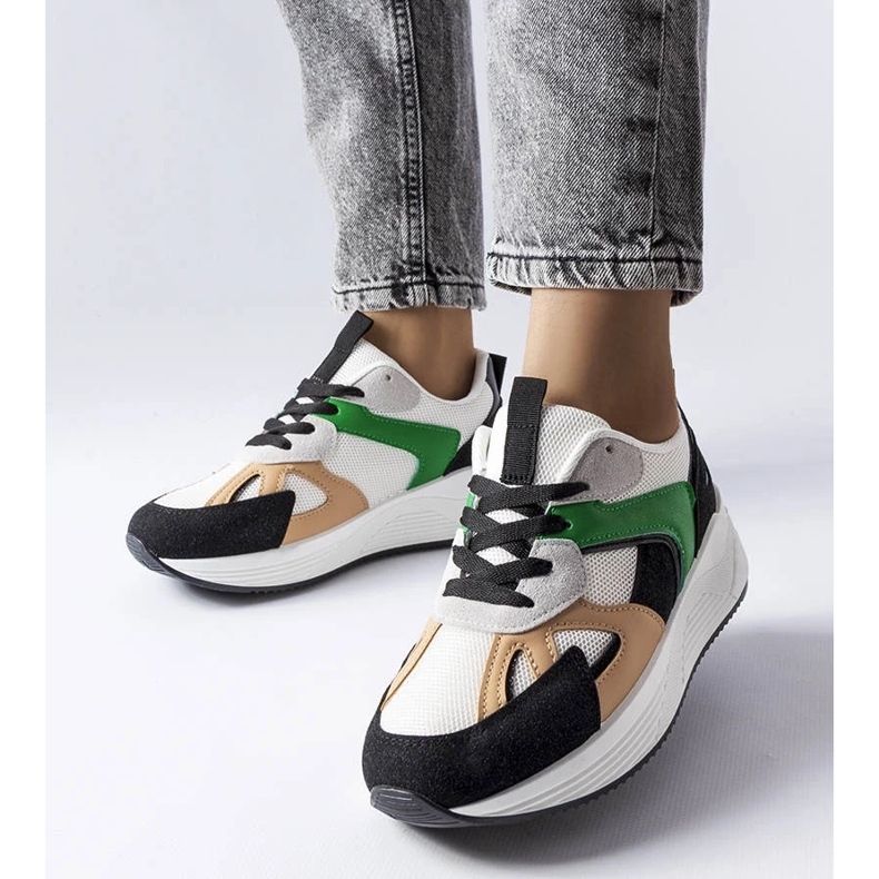 D/GMR Mustat lenkkarit, jotka on valmistettu sekoitetuista materiaaleista Rieliltä valkoinen 1