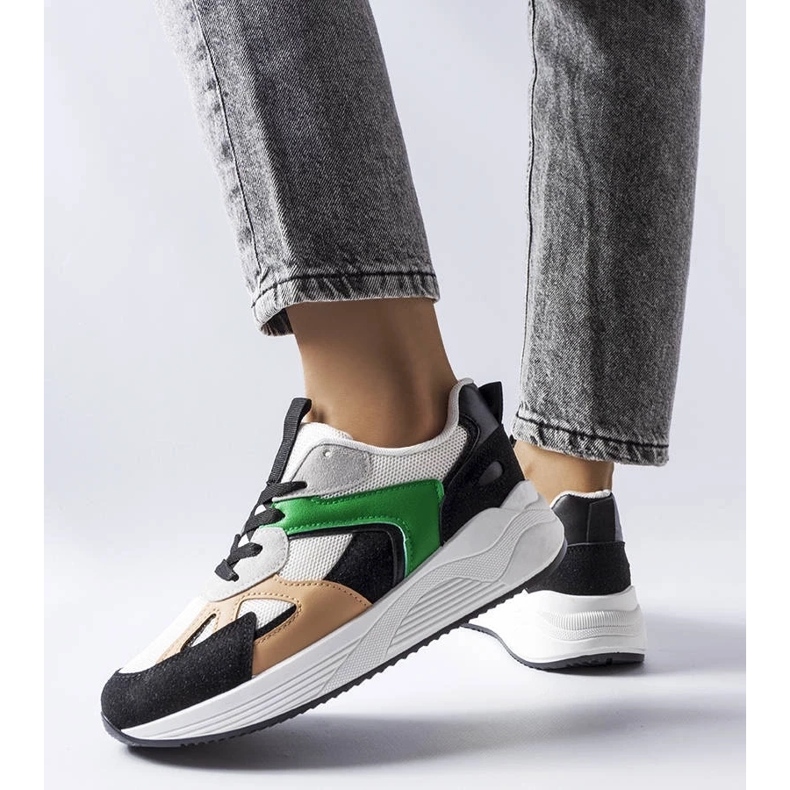 D/GMR Mustat lenkkarit, jotka on valmistettu sekoitetuista materiaaleista Rieliltä valkoinen 2