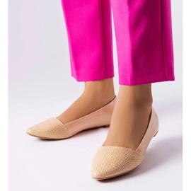 D/GMR Rielin beigen tyylikkäät ballerinat 1