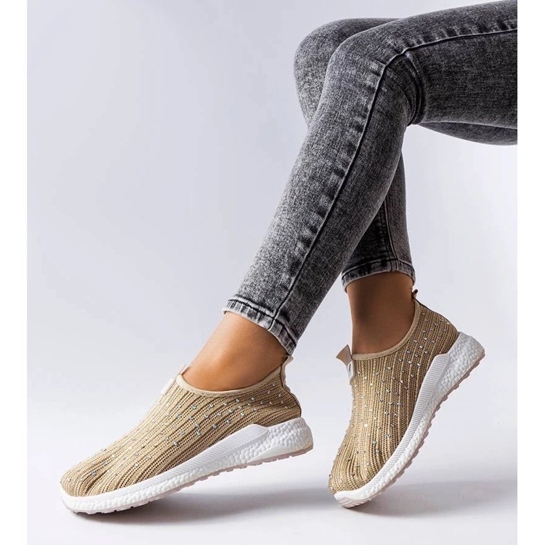 D/GMR Maasjen beigenväriset lenkkarit strassit 2