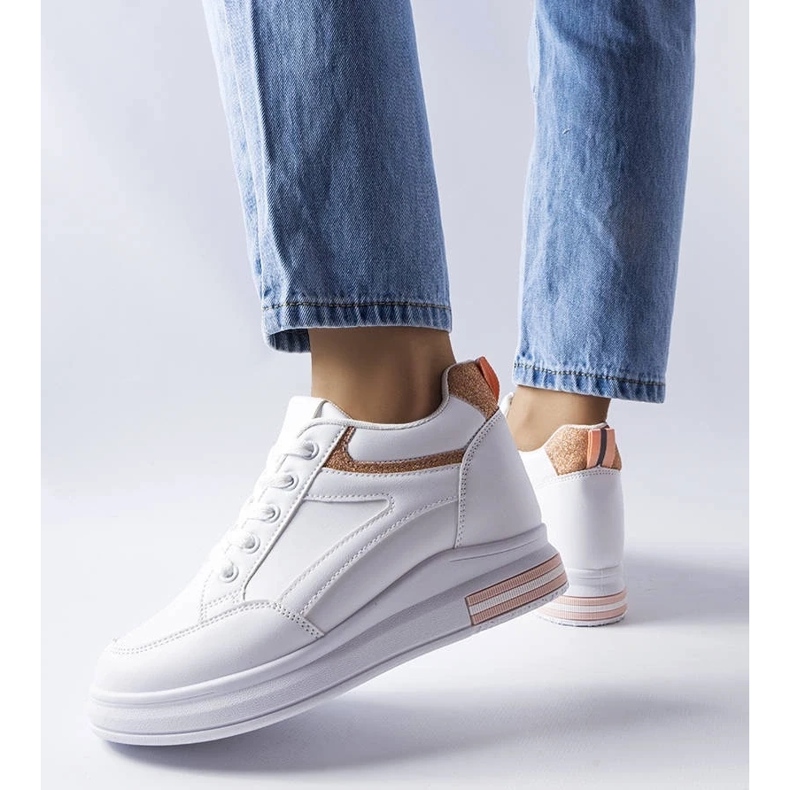 D/GMR Bonevil valkoiset tennarit, joissa on glitter-sisäkkeet valkoinen 1