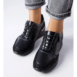 D/GMR Jazzar mustat harjakattoiset nahkakengät 2