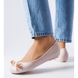 D/GMR Beiget balerinat koristeltu Harlingen-rusetilla 2