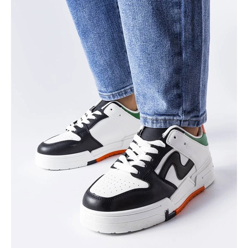 D/GMR Harterin mustavalkoiset saappaat paksummalla pohjalla 1