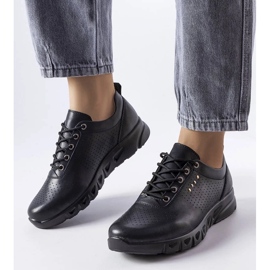 D/GMR Brodeurin mustat harjakattoiset nahkaiset broguet 1