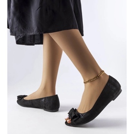 D/GMR Hawkin mustat metalliset ballerinat rusetilla 2